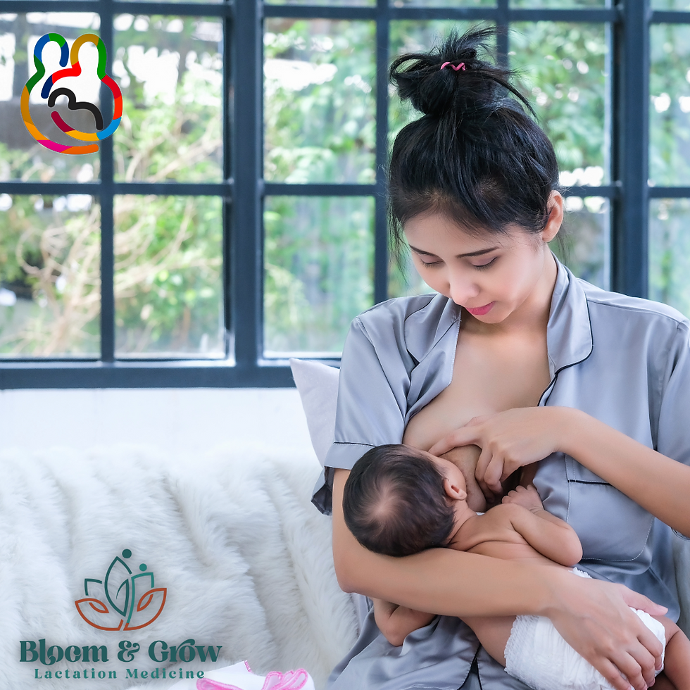 Breastfeeding an Asian woman during World Breastfeeding Week.