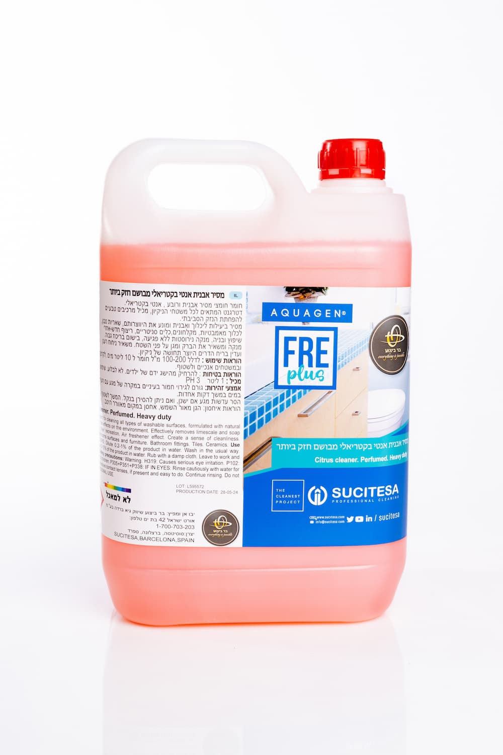 AQUAGEN FRE PLUS - מסיר אבנית אנטיבקטריאלי