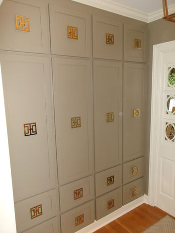 Here is the finished installation. Now each family member has their own private customizable closet.  