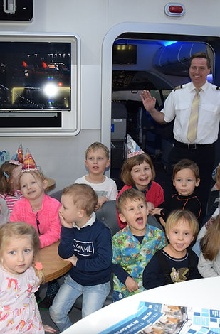 Dětská párty v letadle