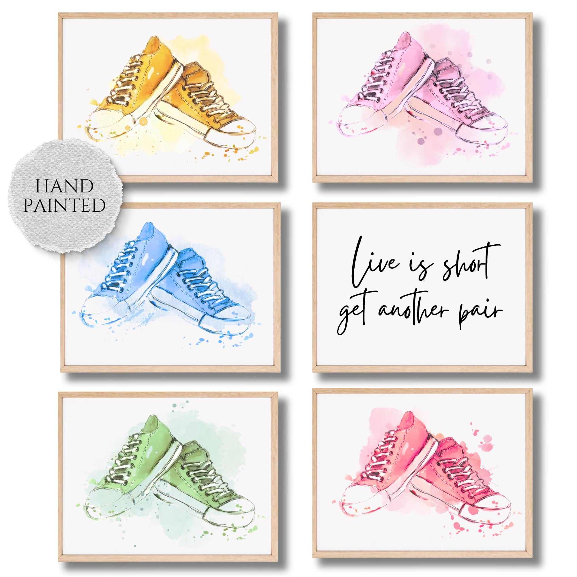 Converse Shoe Watercolor Art Print ~ Choose Your Art Print