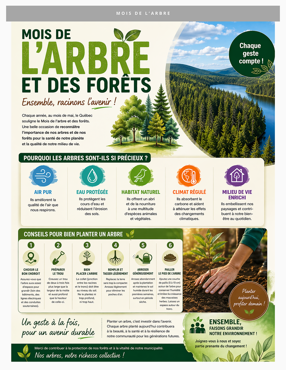 Distribution d'arbres le 9 mai dans le stationnement de l'aréna entre 10 h et 12 h