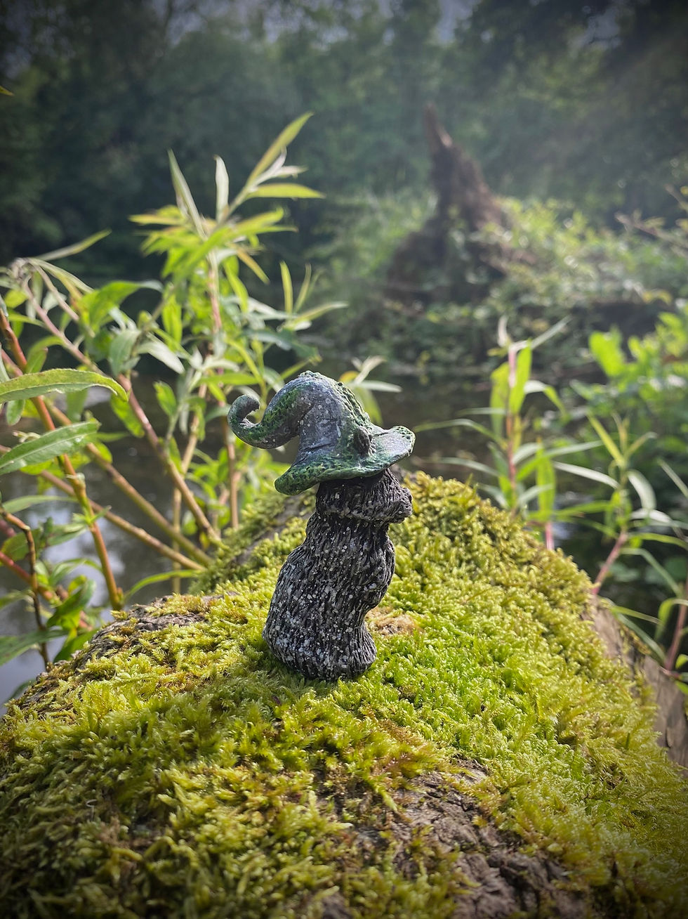 Miniature : Chat Sorcière Verte 