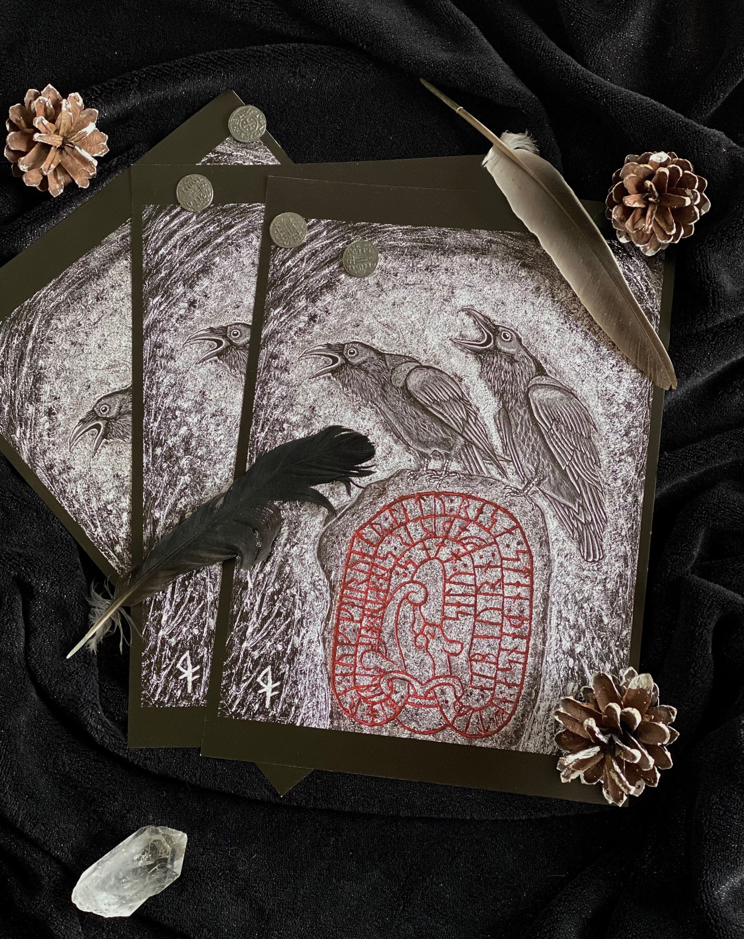 Print A4 Huginn & Muninn