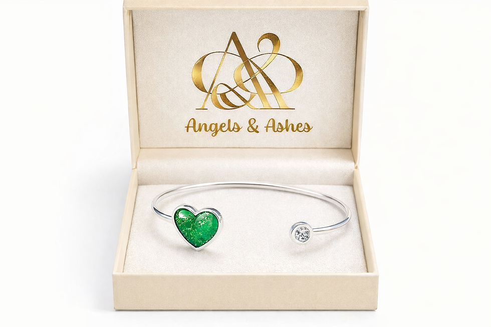 Thumbnail: Silver Heart Bangle