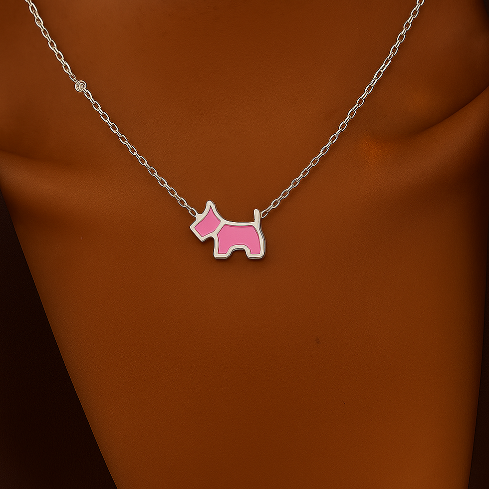 Thumbnail: Silver Dog Necklace