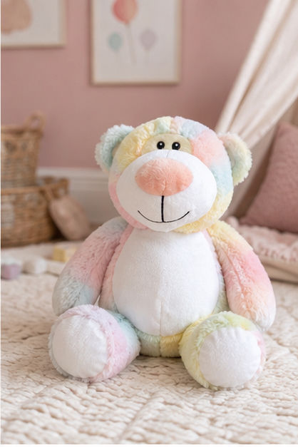 Thumbnail: Personalisierter Teddybär mit Geburtsdaten – Stickerei-Kuscheltier zur Geburt