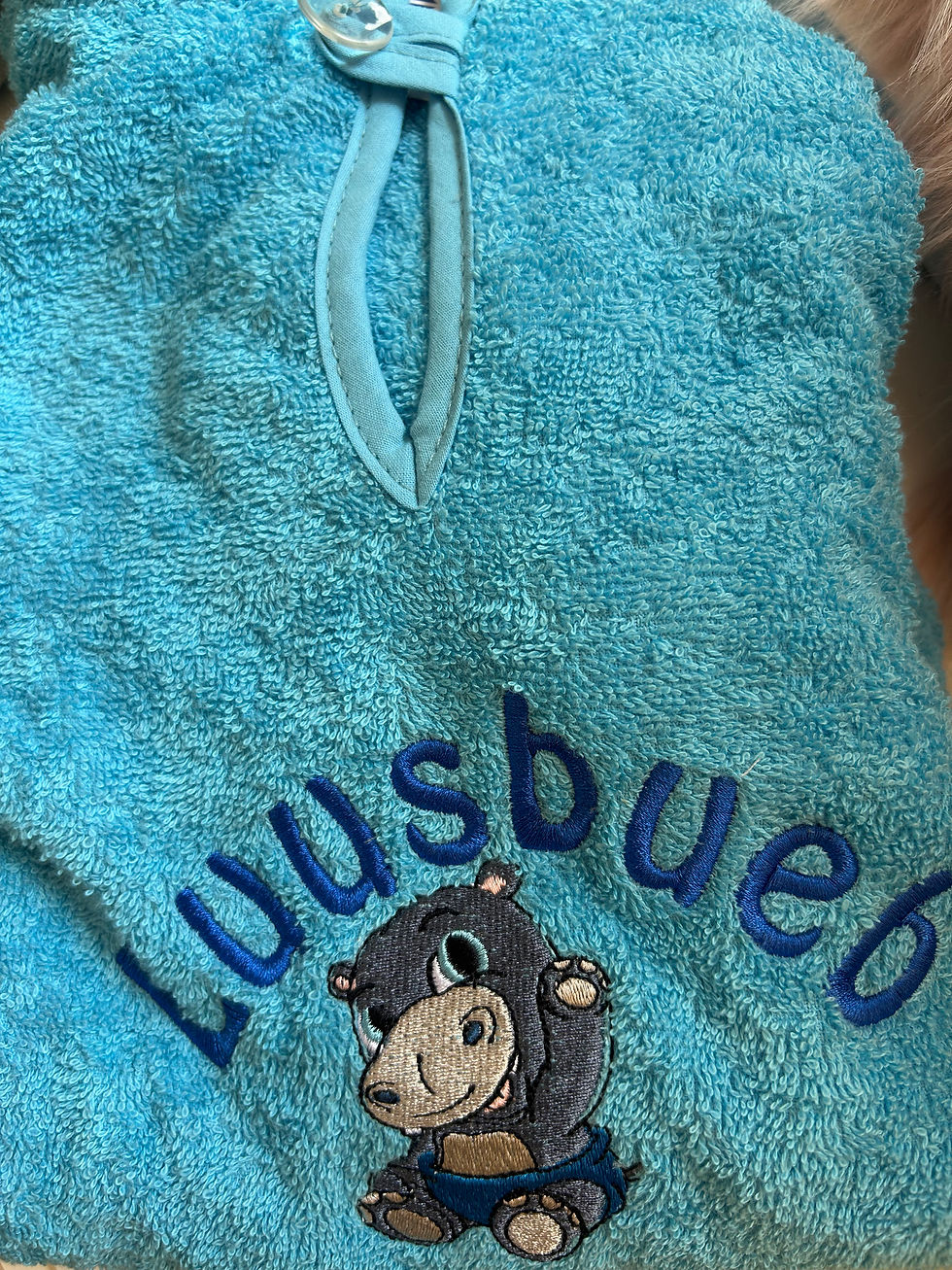 Miniaturbild: Bade-Poncho mit Kapuze – personalisiert bestickt 
