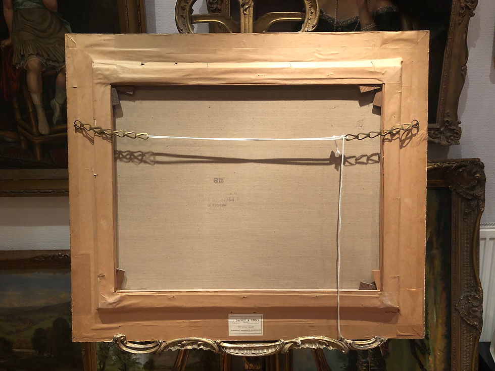 Thumbnail: LARGE OIL PAINTING By B . R . ENTWISTLE 20th Century ( OLD MASTER STYLE )