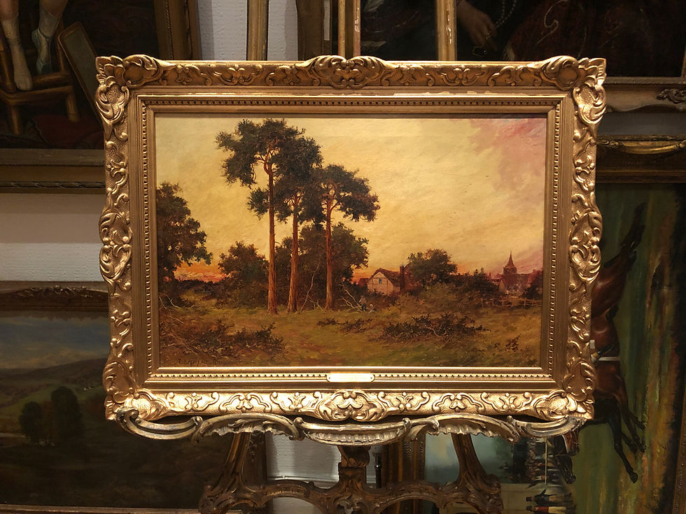 Thumbnail: OIL PAINTING SIGNED OLD FINE MASTER PAINTER 19th Century BRITISH SCHOOL