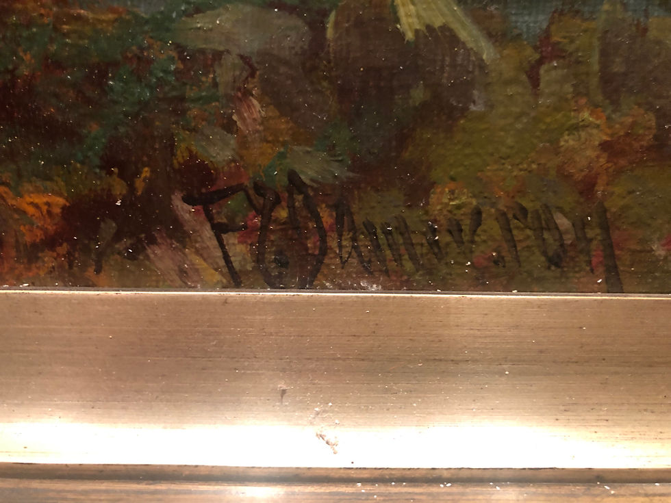 Thumbnail: Fine Large Original Antique 19th Century British OLD MASTER OIL PAINTING