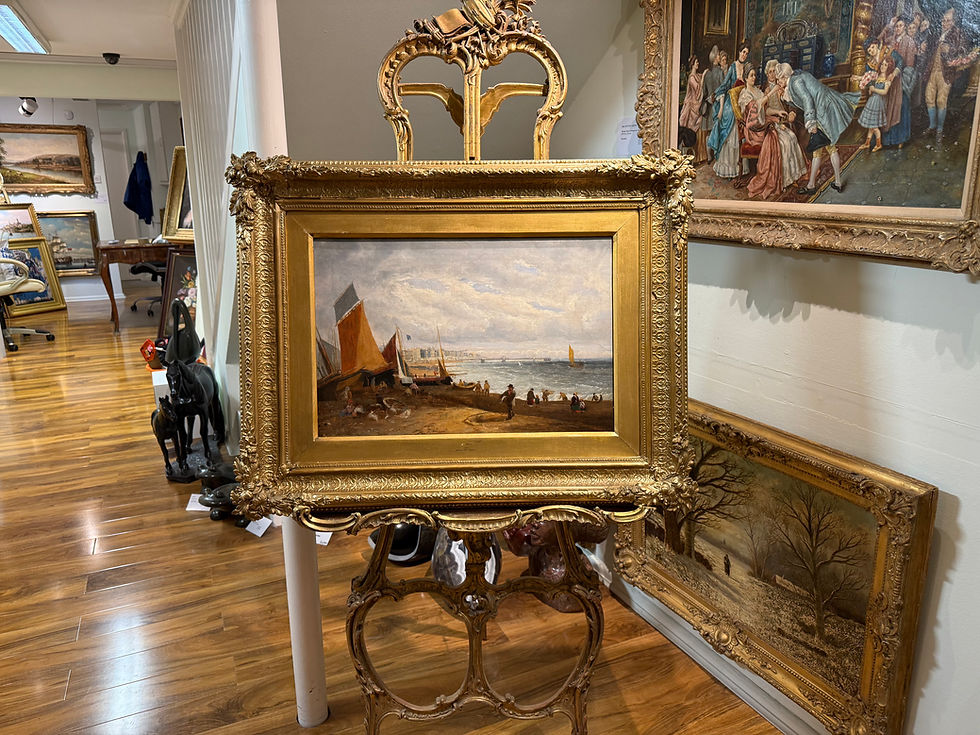 Thumbnail: OIL PAINTING BRIGHTON BEACH  From "1865" By ARTIST "JAMES CLARKE HOOK "