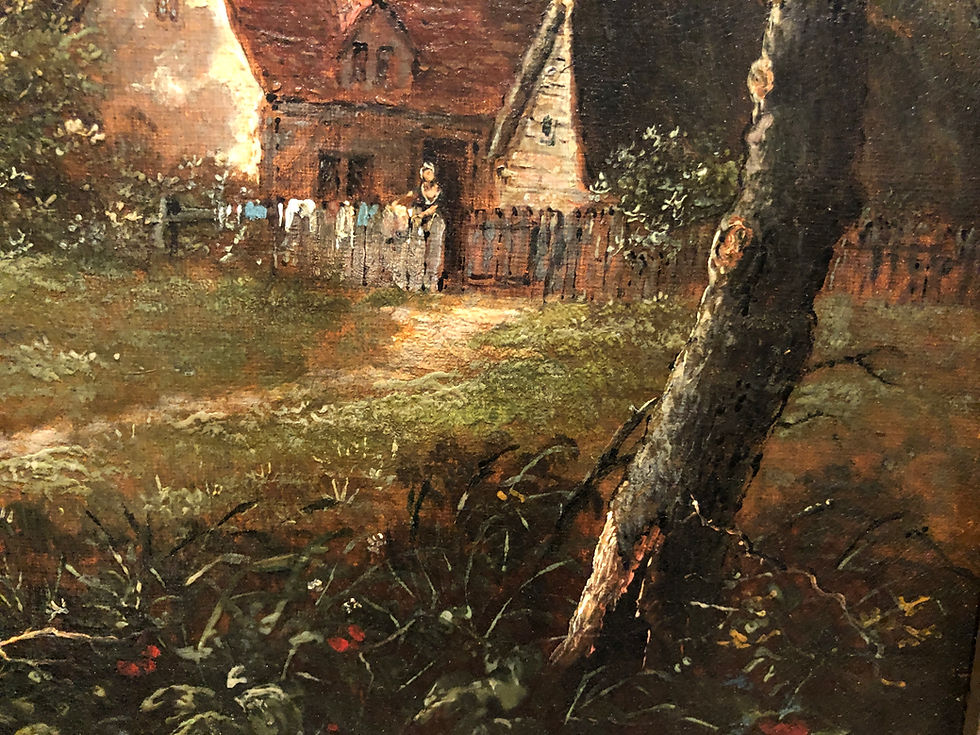 Thumbnail: OLD FINE Original Antique 19th Century OLD MASTER OIL PAINTING
