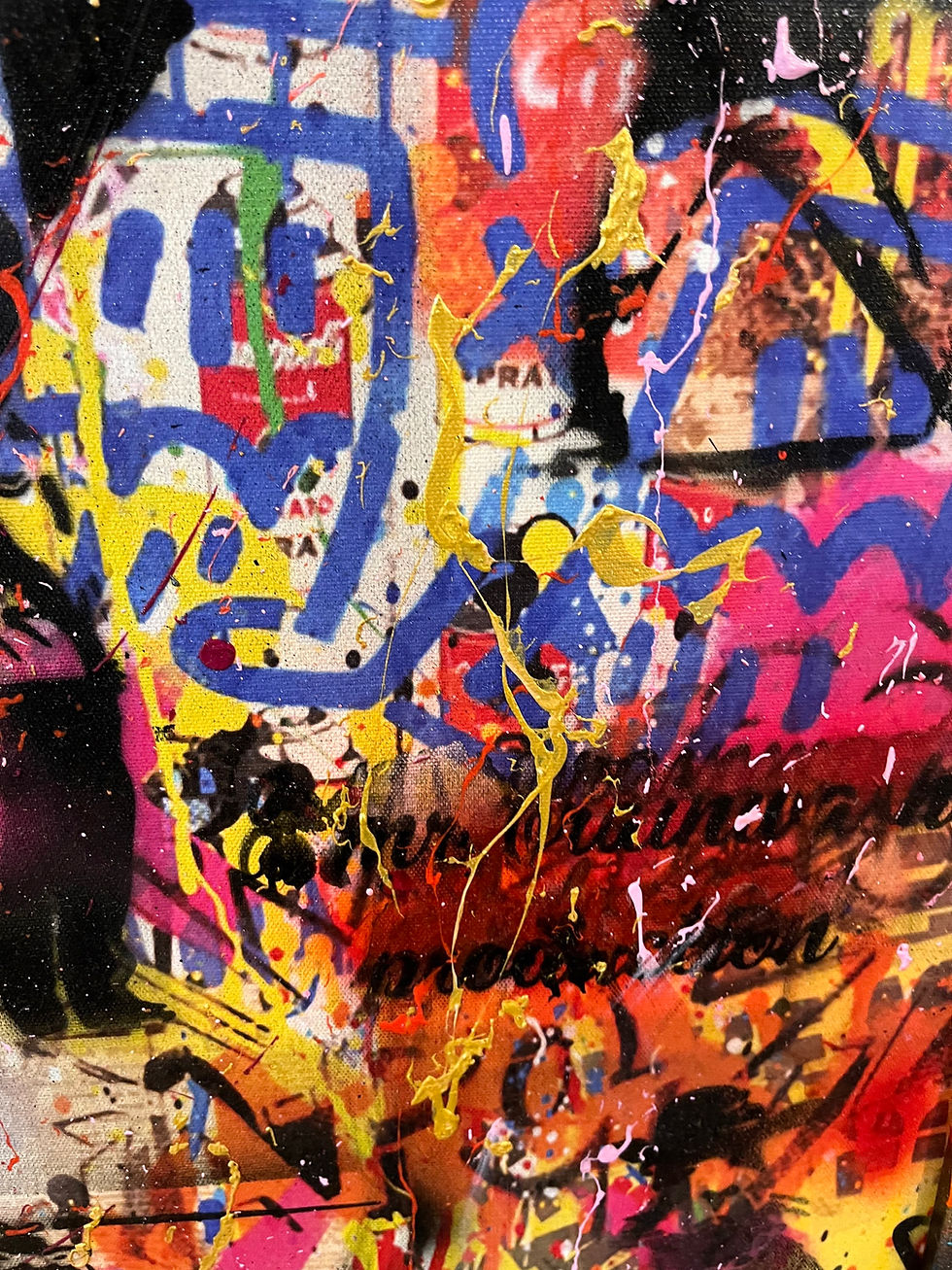 Thumbnail: POP ART MIXED MEDIA PAINTING By ART  FORGER BILLY MUMFORD