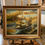 Thumbnail: LARGE OIL PAINTING ( WONDERFUL FRAME ) MARITIME SHIP PIECE MASTER 20th CENTURY