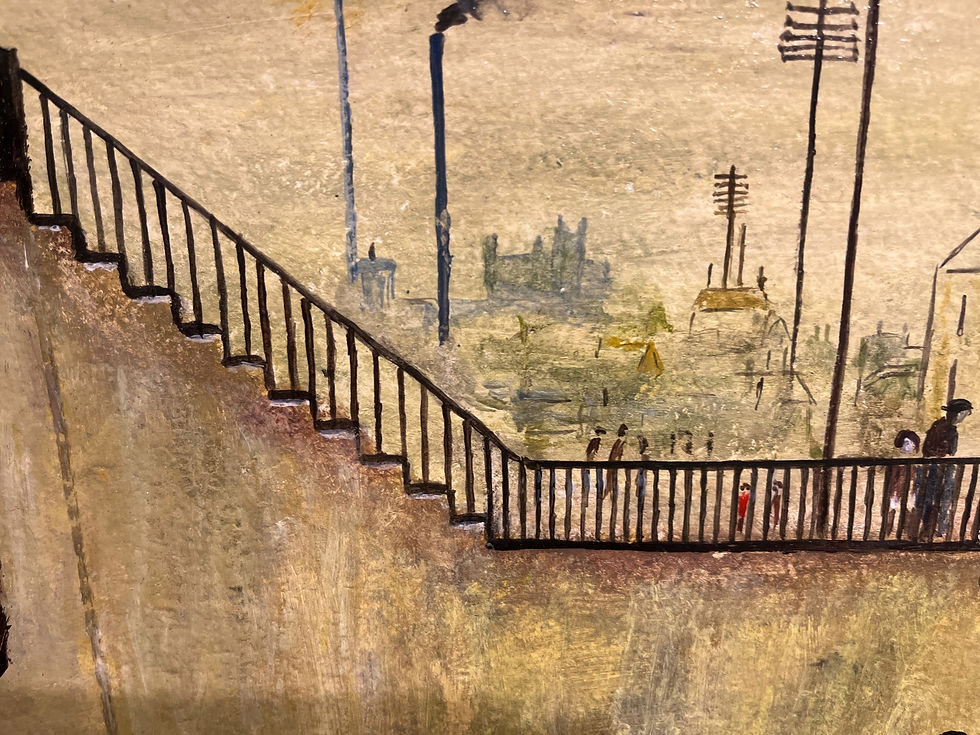 Thumbnail: OLD MASTER Signed L S LOWRY  OIL PAINTING 20th CENTURY