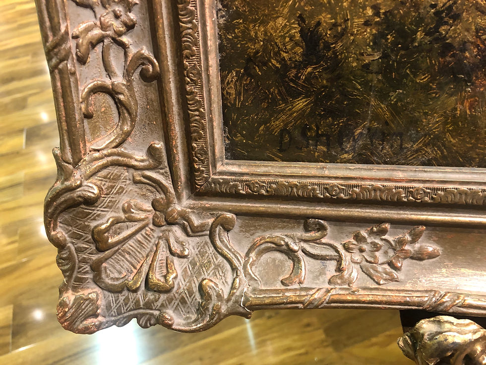 Thumbnail: FINE Antique 19th Century British OLD MASTER OIL PAINTING