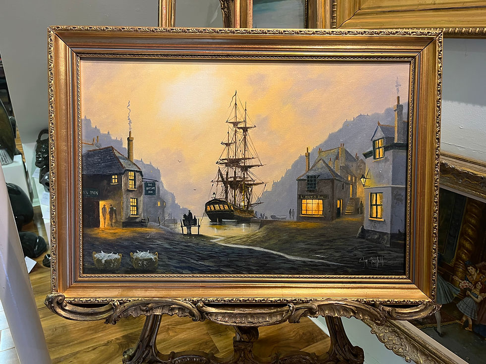 Thumbnail: OIL PAINTING  By John Grenfell listed MASTER PIECE 20th CENTURY