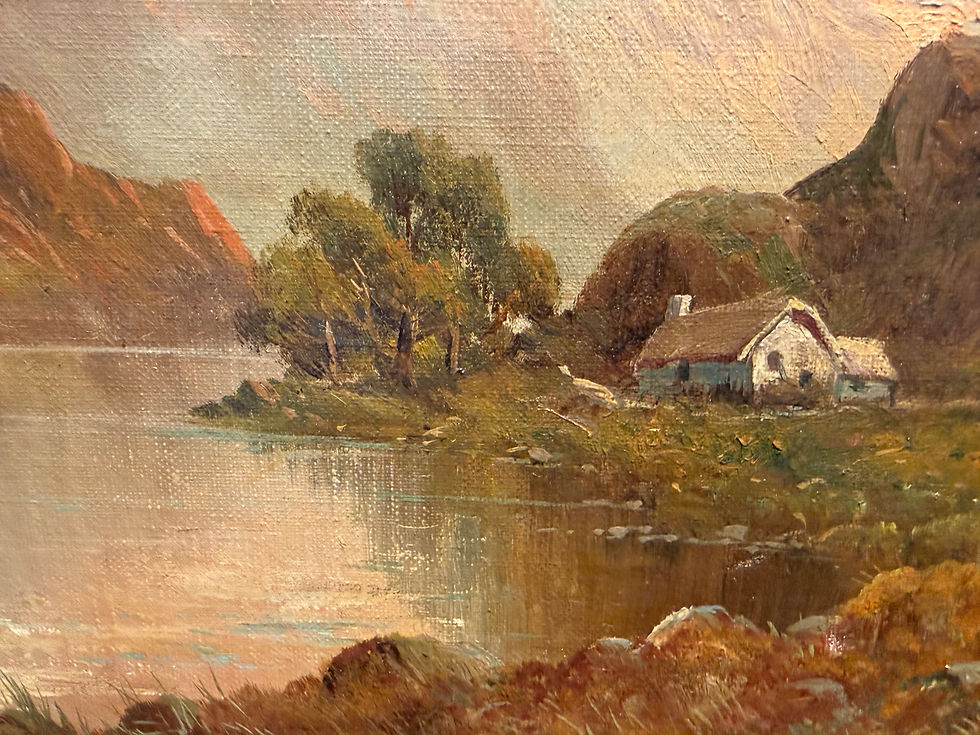 Thumbnail: OLD PAINTING FINE F E. Jamieson Antique 19th Century British OLD MASTER
