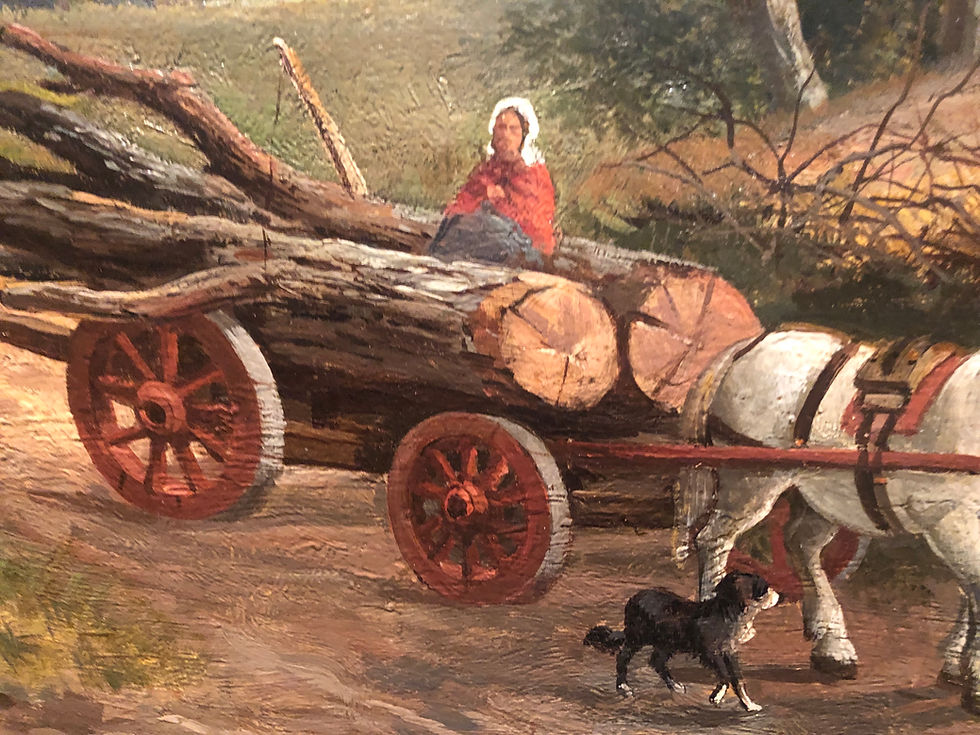 Thumbnail: OLD MASTER HUGE English / Americana history 19th Century OIL PAINTING GOLD FRAME