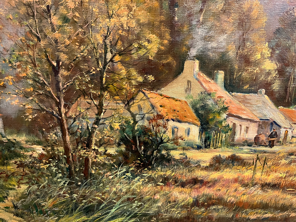 Thumbnail: OIL PAINTING FINE Eugene Demester b1914 IMPRESSIONISM 20th CENTURY GGF
