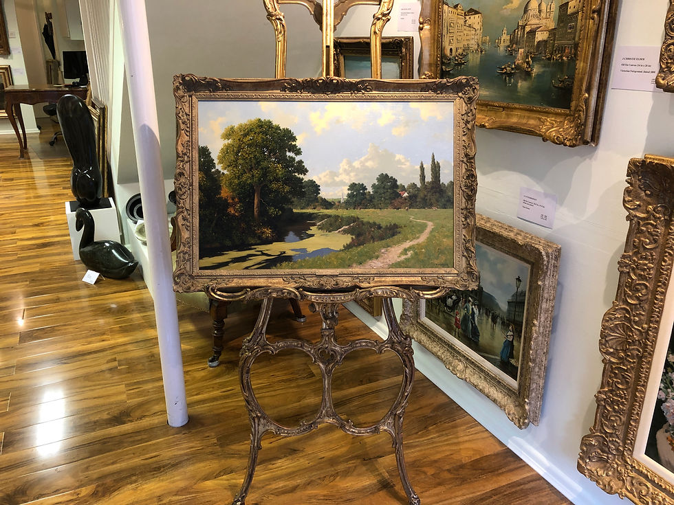 Thumbnail: ORIGINAL OIL PAINTING Painted by Listed Artist  20th Century in a Gold Frame