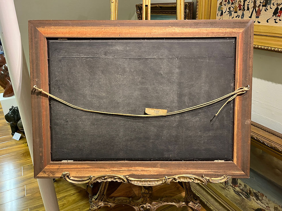 Thumbnail: LARGE OIL PAINTING SALVATORE COLACICCO (NAVY ADMIRALTY 20th CENTURY PIECE