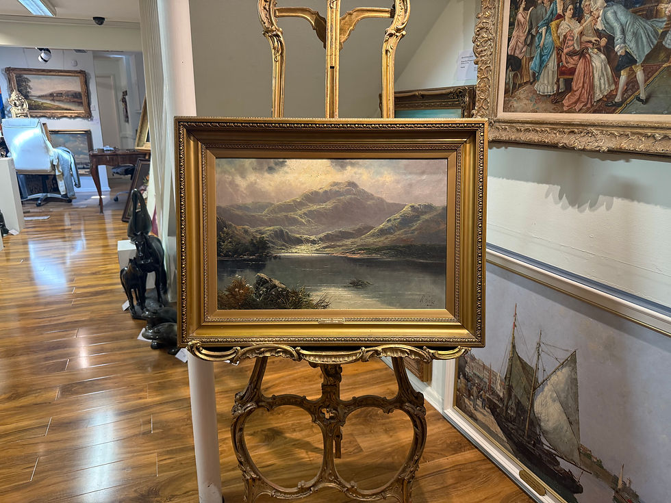 Thumbnail: OLD PAINTING FINE F E. Jamieson Antique 19th Century British OLD MASTER