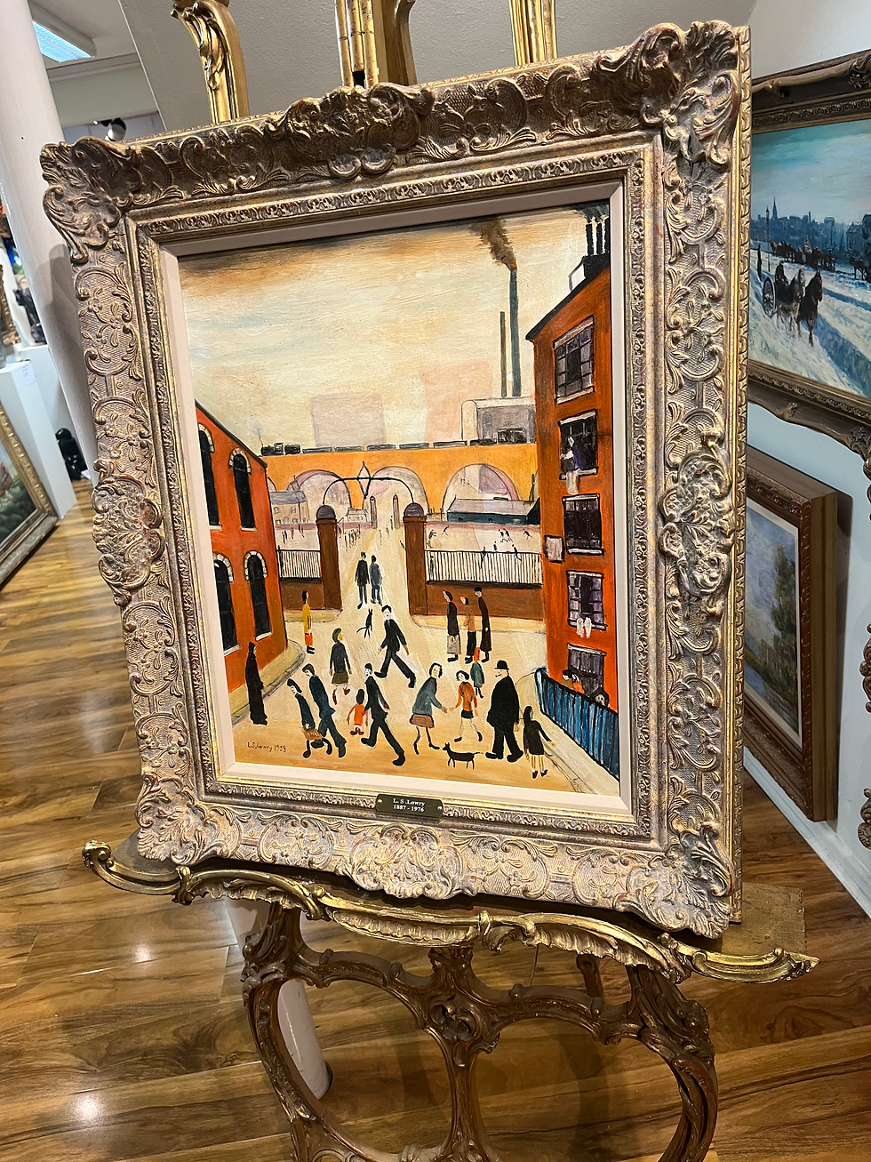 Thumbnail: OLD MASTER Signed L S LOWRY OIL PAINTING 20th CENTURY