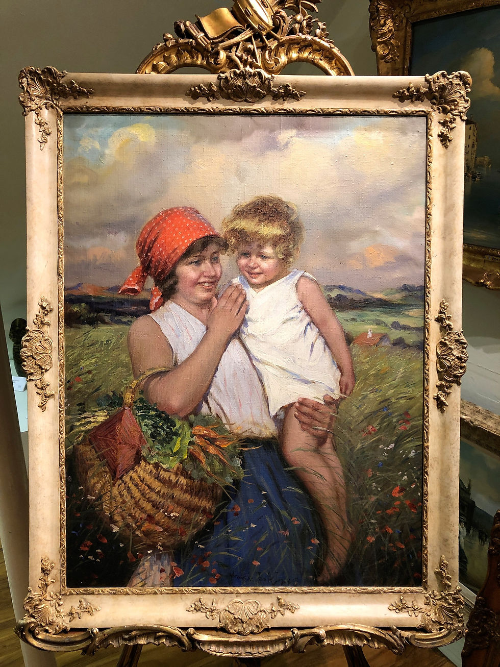 Thumbnail: FINE ORIGINAL ARTIST EARLY 1920's/30's  OLD MASTER OIL PAINTING