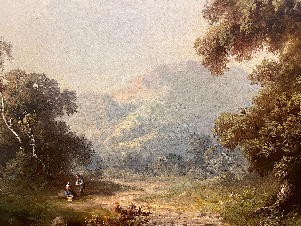 Thumbnail: LARGE FINE Paul Friedrich Gustav Guido Hampe 19th Century OLD MASTER
