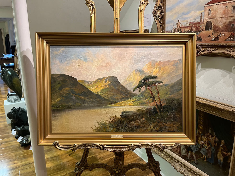 Thumbnail: LARGE FINE F E. Jamieson Antique 19th Century British OLD MASTER OIL PAINTING