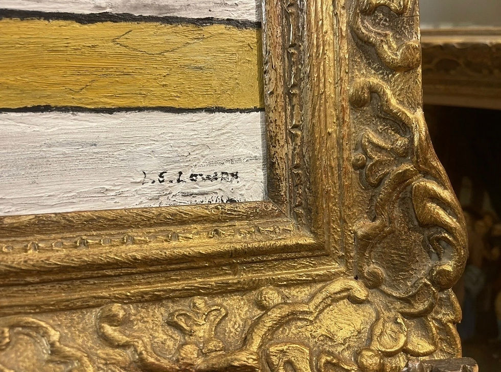 Thumbnail: OLD MASTER Signed L S LOWRY OIL PAINTING 20th CENTURY