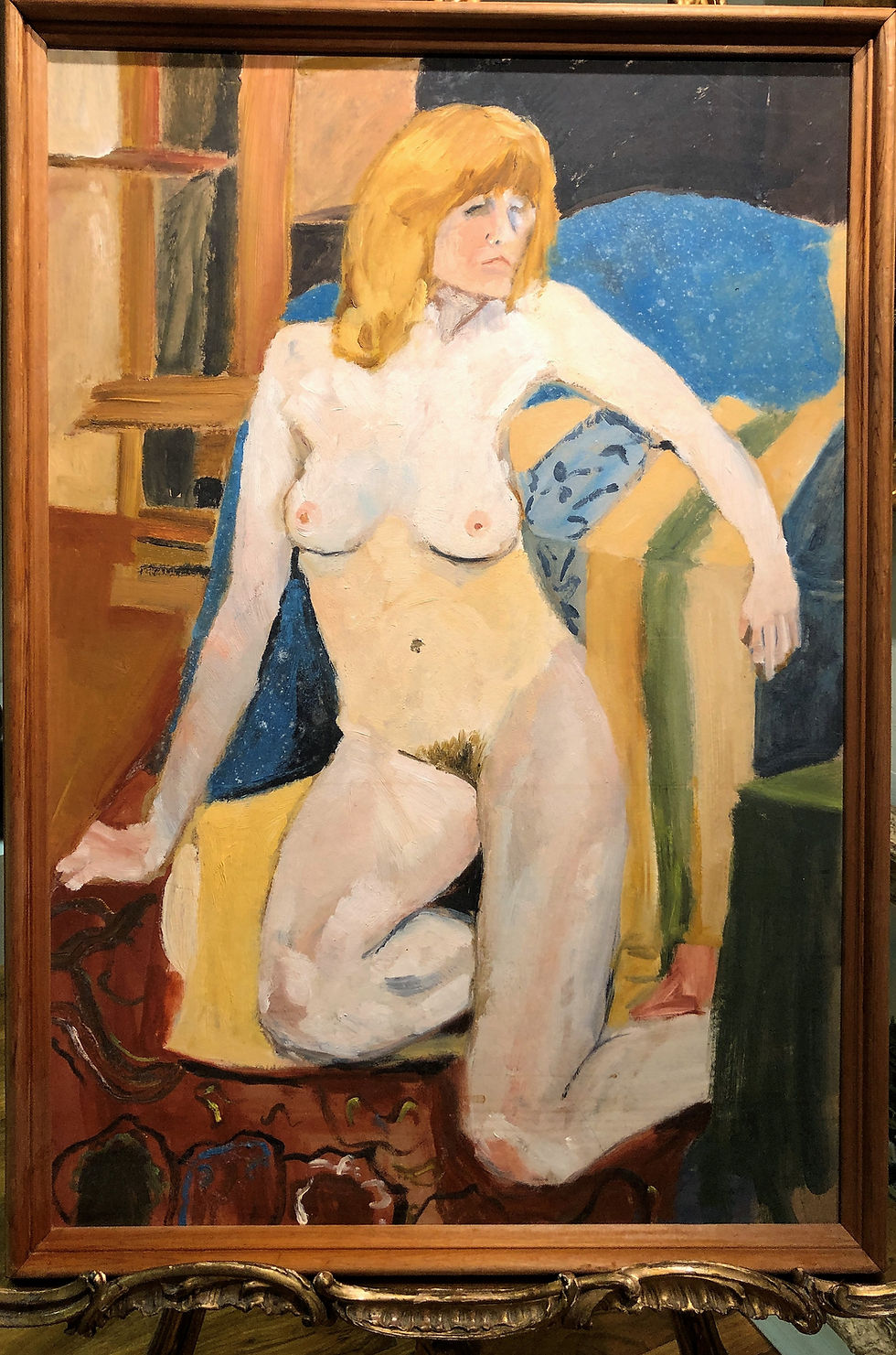 Thumbnail: FINE ABSTRACT NUDE Original Large Albert Belyavski (1934-2018) Style piece