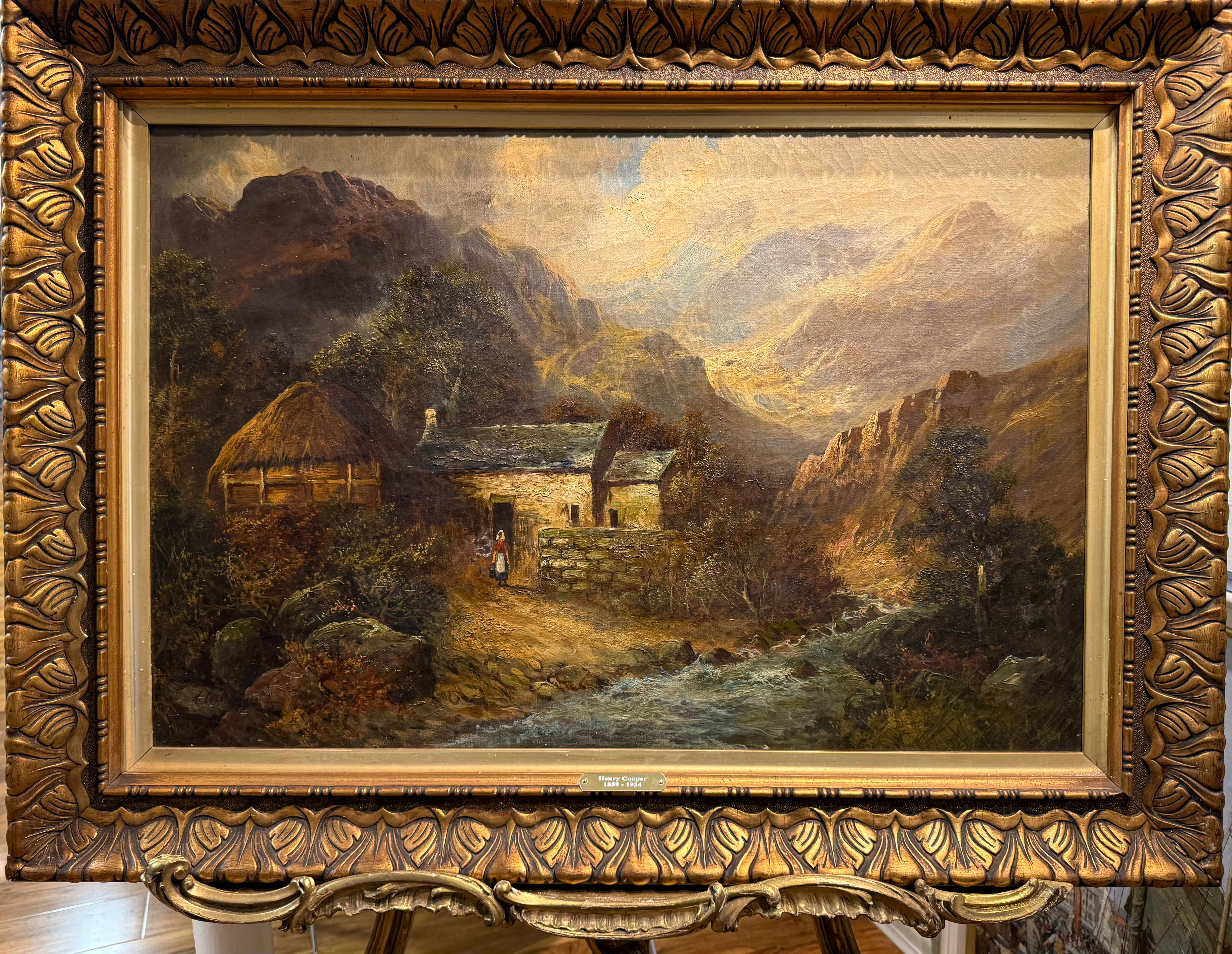 OLD PAINTING FINE Henry Cooper Antique 19th Century British OLD MASTER