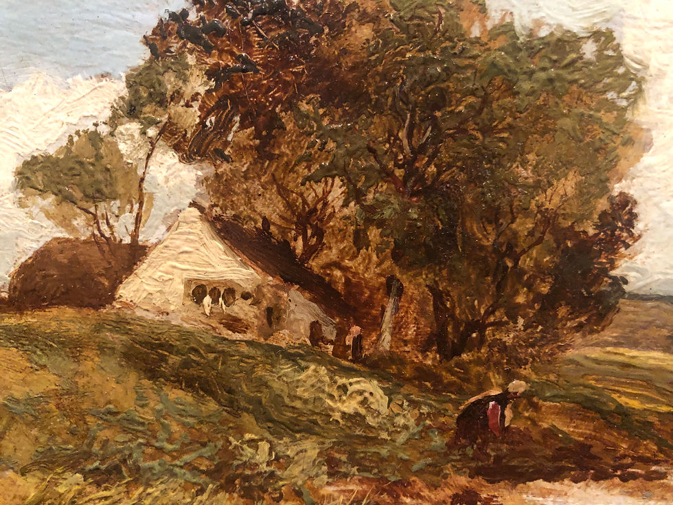 Thumbnail: OLD FINE Original Antique 19th Century British OLD MASTER OIL PAINTING