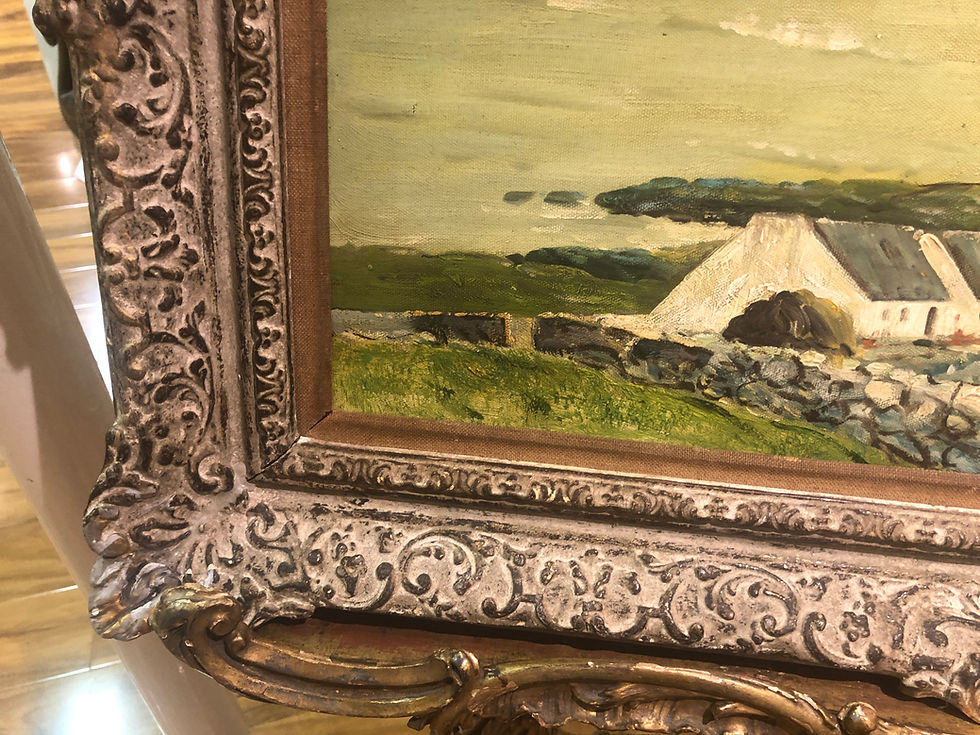 Thumbnail: IRISH SCHOOL LARGE OIL PAINTING By A FINE IMPRESSIONIST ARTIST 20th CENTURY