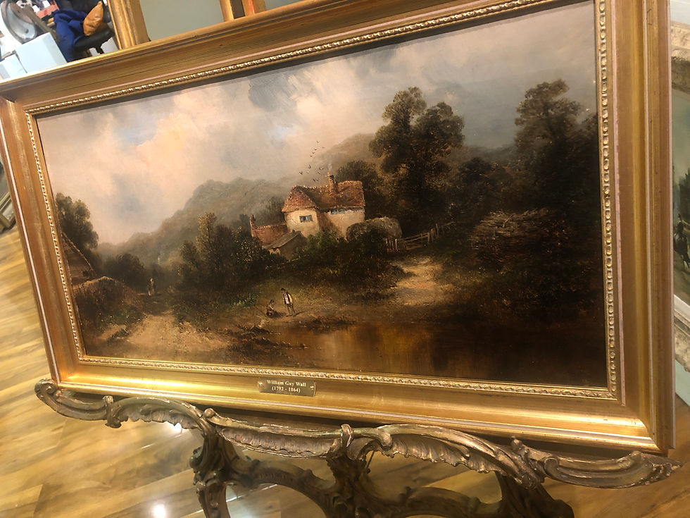 Thumbnail: OIL PAINTING American School Early 19th Century Fine Quality Piece