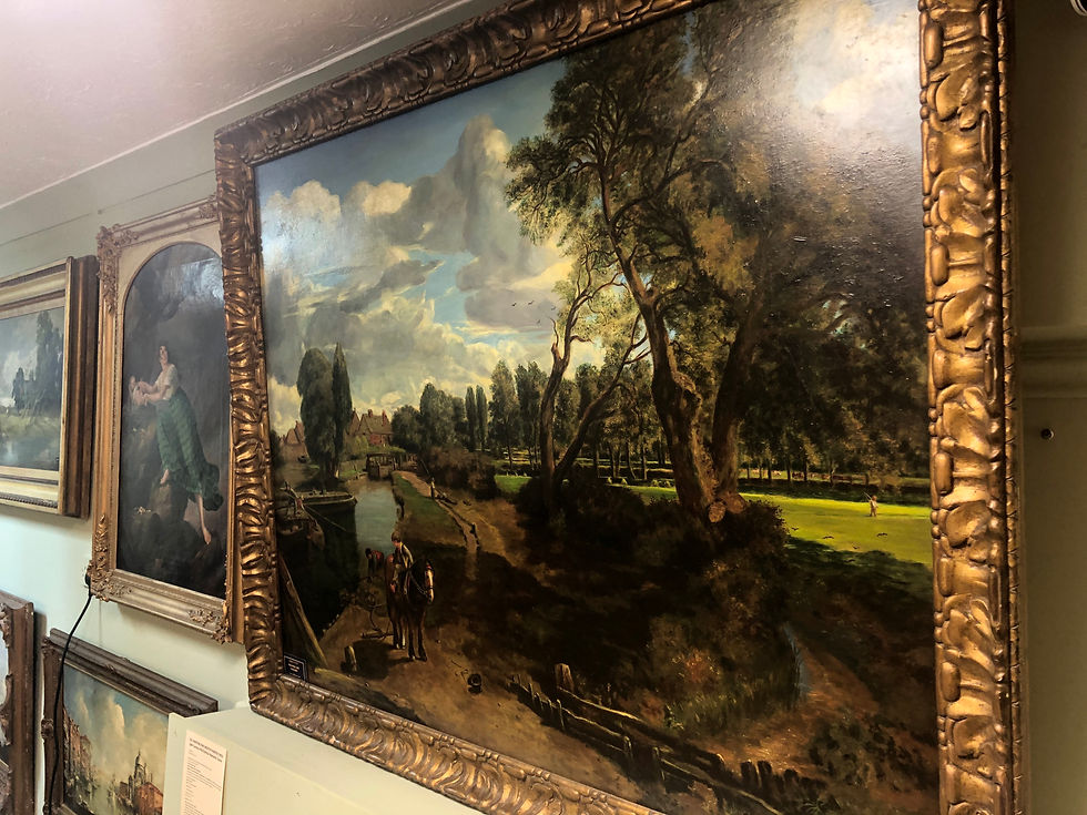 Thumbnail: OLD MASTER CIRCLE of JOHN CONSTABLE HUGE OIL PAINTING 19th CENTURY GOLD FRAME