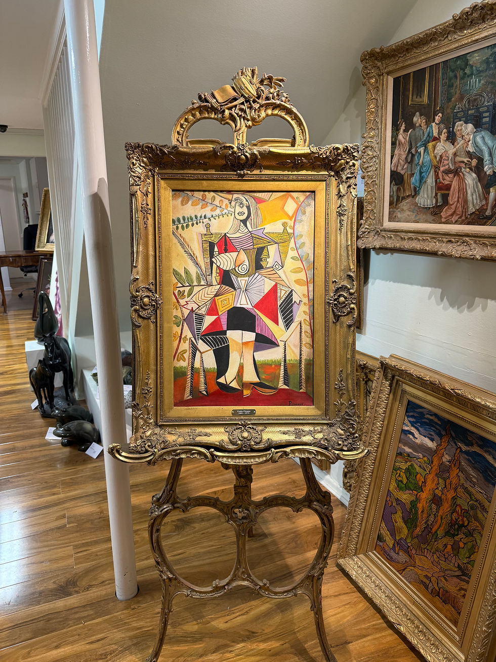 Thumbnail: OLD MASTER PICASSO OIL PAINTING 20th CENTURY FRAMED