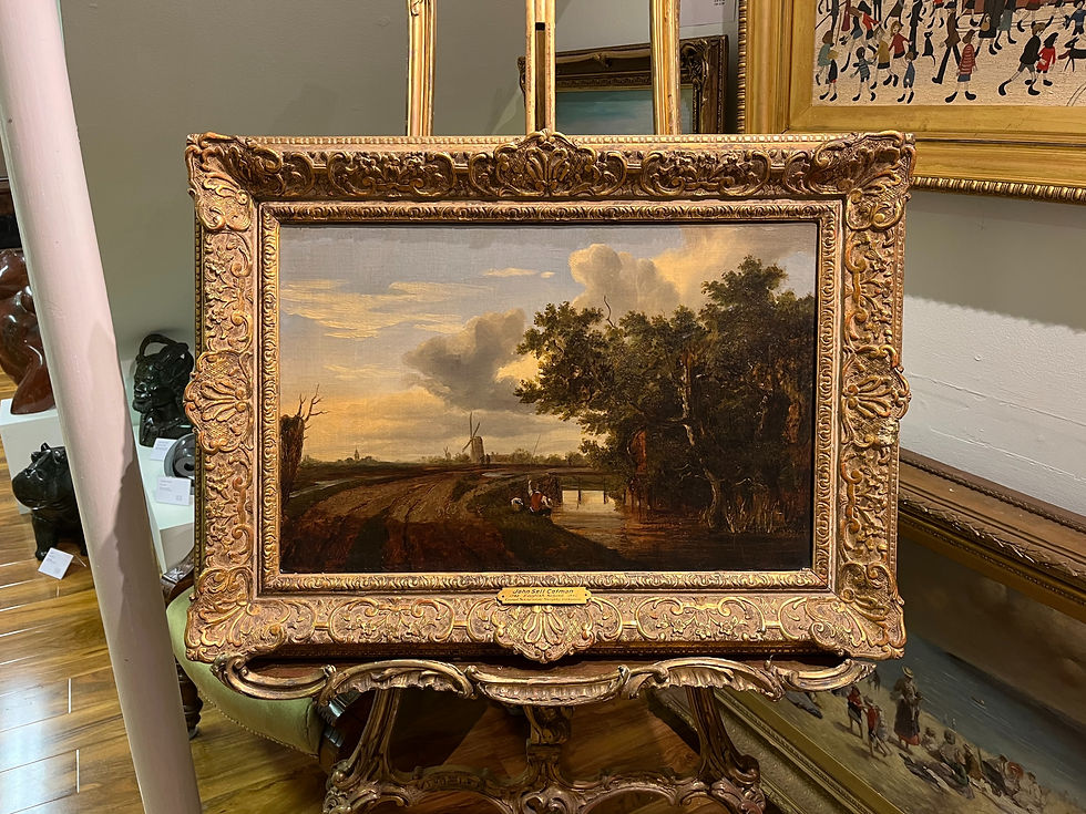 Thumbnail: JOHN COTMAN (1782-1842) 19th Century British OLD MASTER OIL PAINTING
