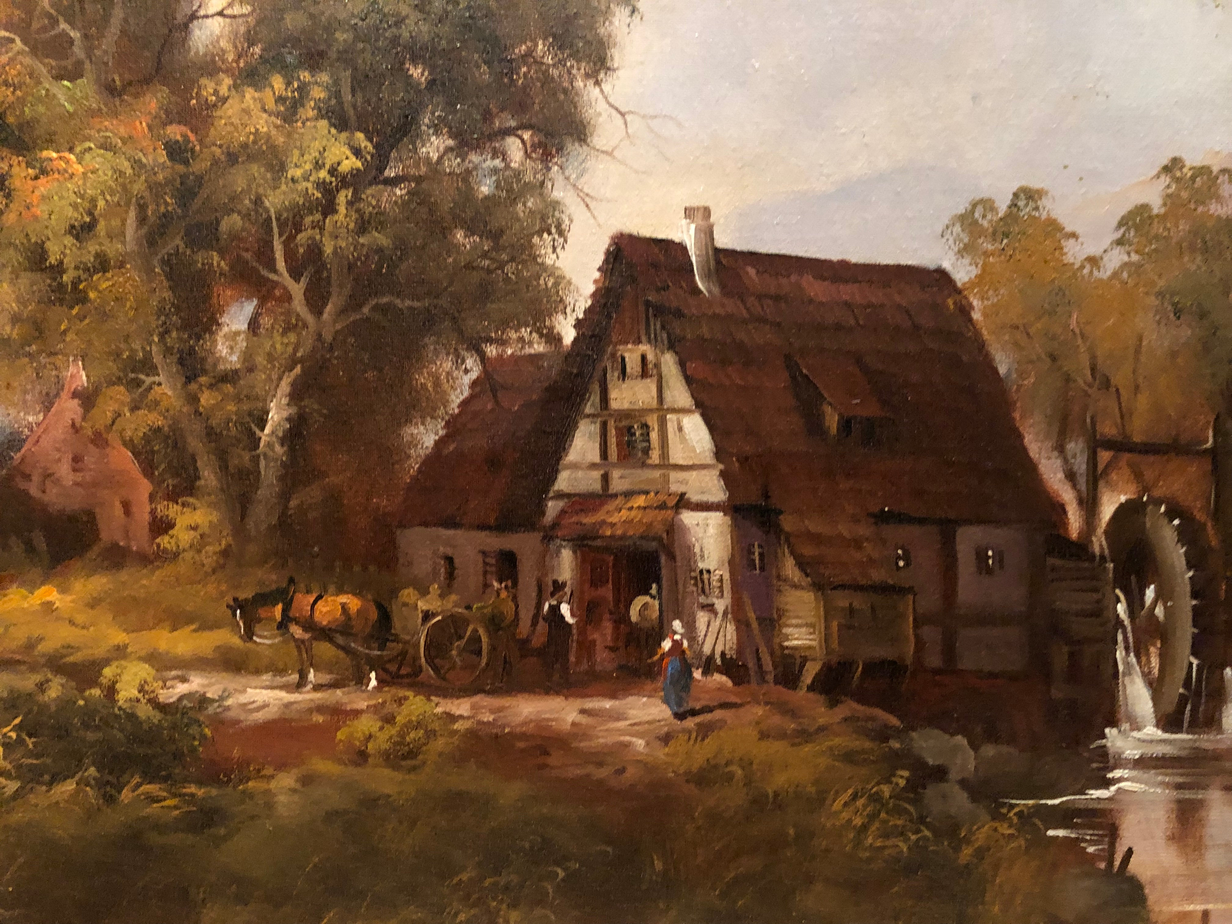 OIL PAINTING IN FINE GOLD GILT FRAME "Old master style" Beautiful