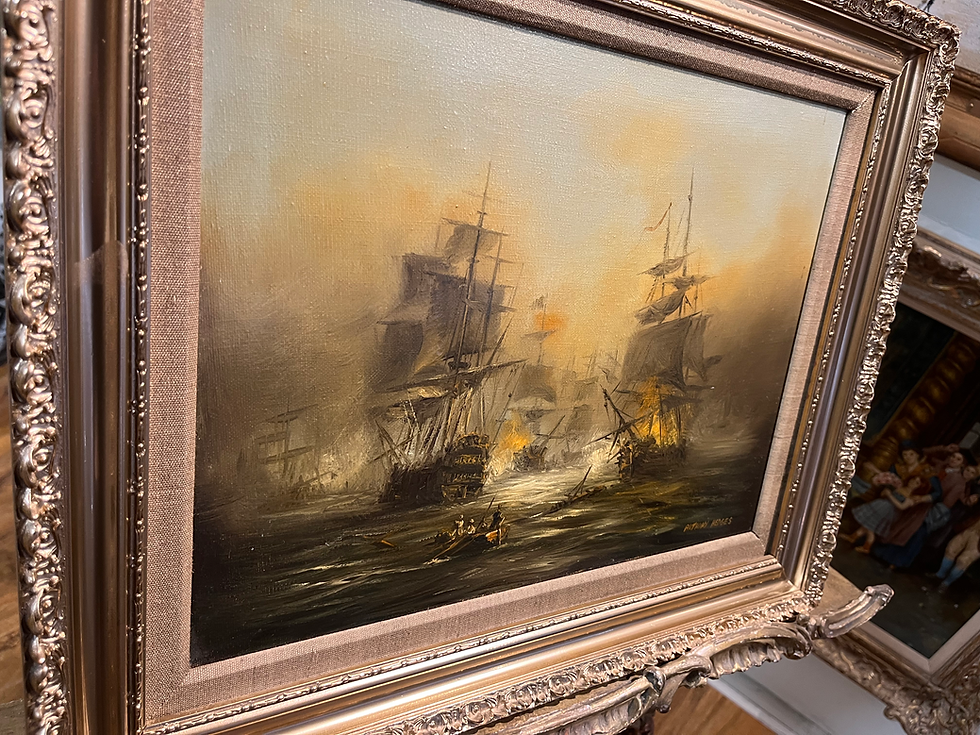 Thumbnail: OIL PAINTING  Anthony Hedges 1960,s  MASTER PIECE 20th CENTURY