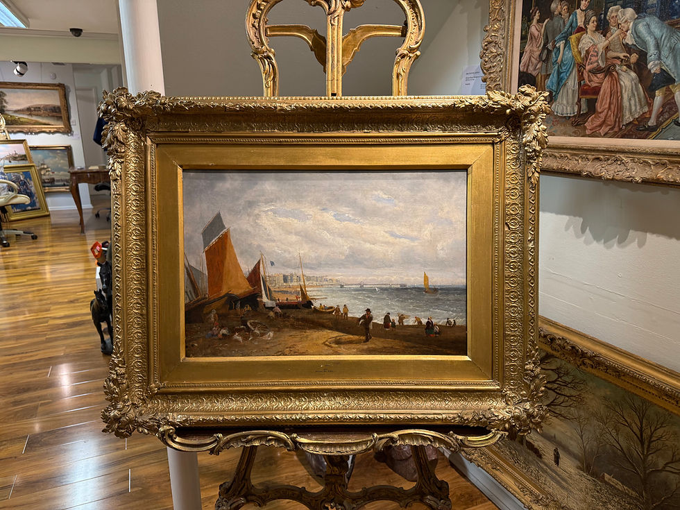 Thumbnail: OIL PAINTING BRIGHTON BEACH  From "1865" By ARTIST "JAMES CLARKE HOOK "