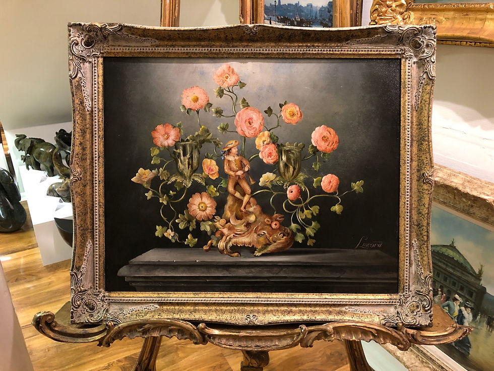 Thumbnail: OIL PAINTING  OLD  MASTER STYLE PIECE  EARLY 20th CENTURY GGF