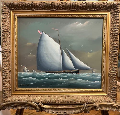 OIL PAINTING British Cutter Early 20th CENTURY PIECE | mysite