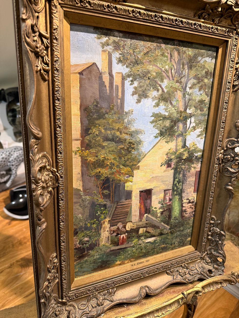 Thumbnail: OIL PAINTING HOME TIME From "1921" By ARTIST " W S JENNER "