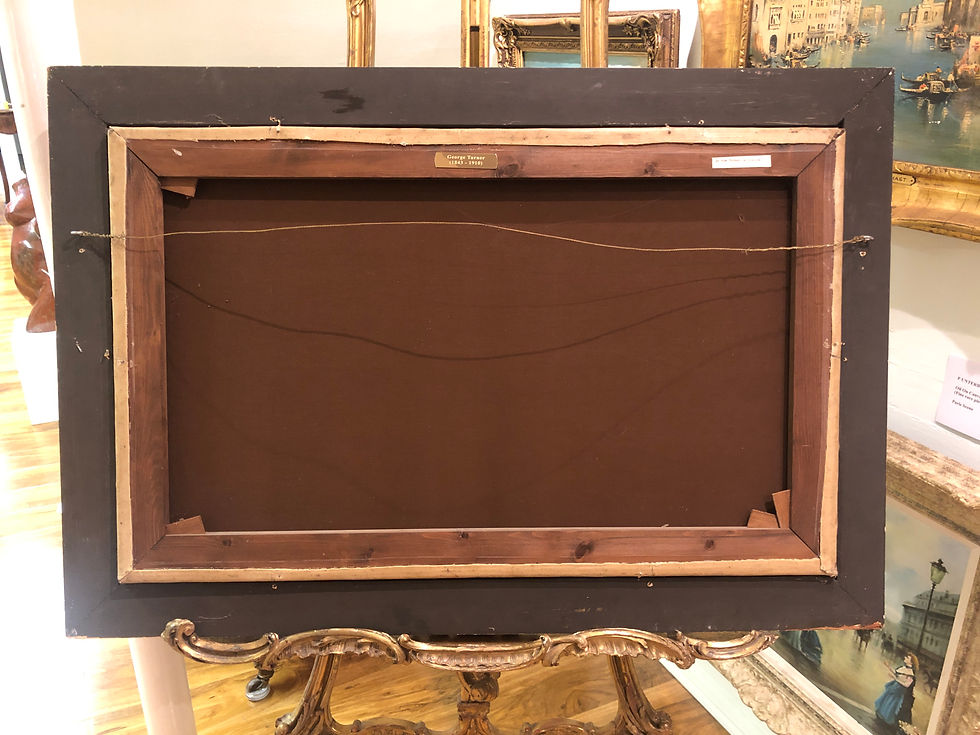 Thumbnail: Fine Large Original Antique 19th Century British OLD MASTER OIL PAINTING