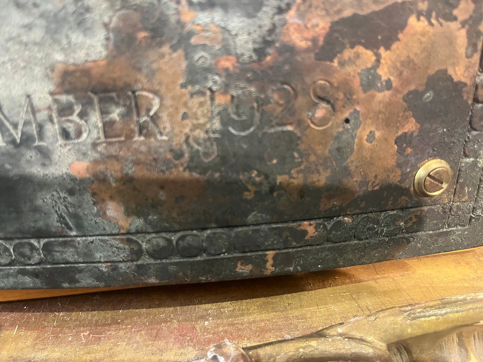 Thumbnail: RARE " BEALES DEPARTMENT STORE " 1928 MOMORIAL PLAQUE