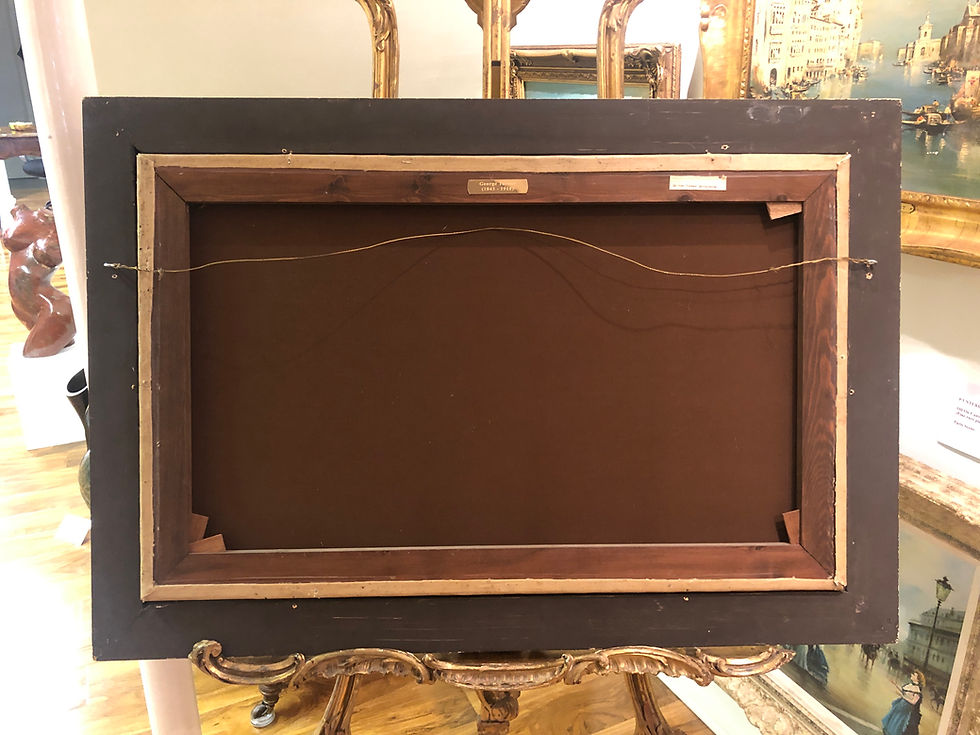 Thumbnail: Fine Large Original Antique 19th Century British OLD MASTER OIL PAINTING